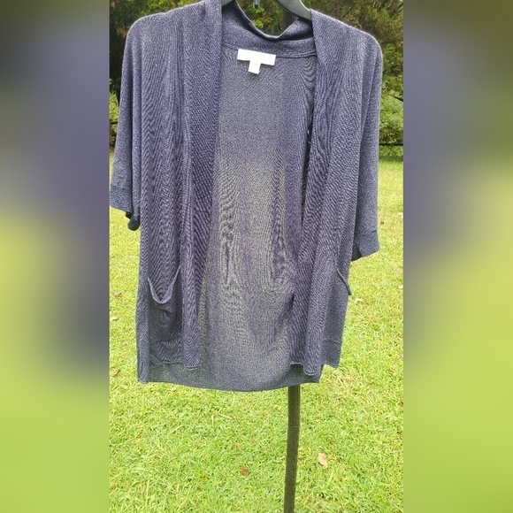 Bundle Only:  Michael Kors  Short Sleeve Knit Open Cardigan top Women’s Medium - Picture 1 of 9